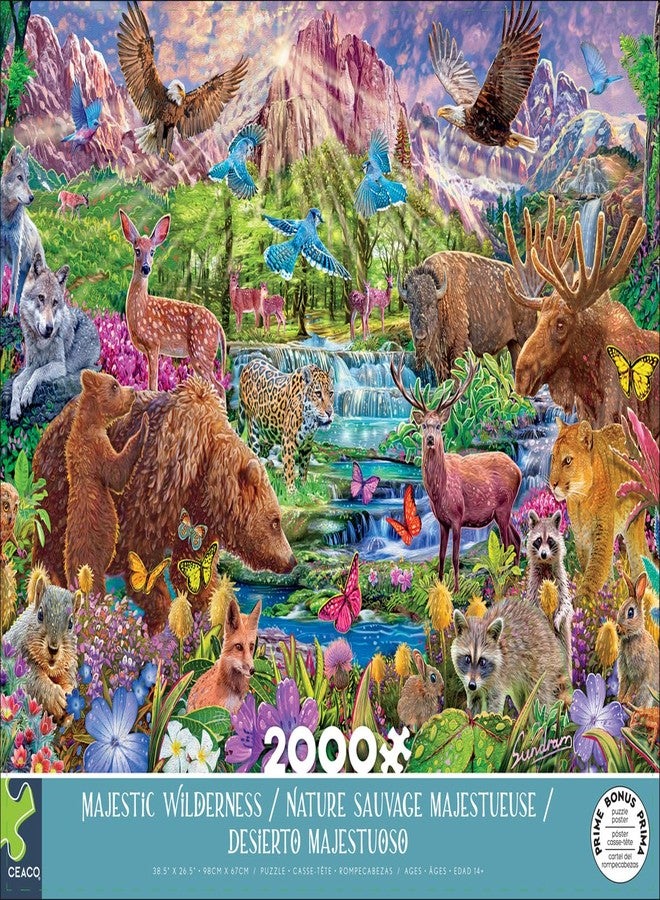 سيكو أحجية الصور المقطوعة Ceaco - Majestic Wilderness - 2000 قطعة - Image 2